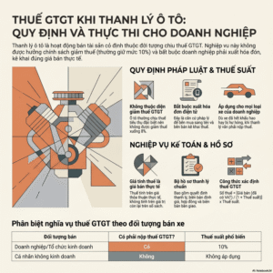 Thanh lý ô tô: Có được giảm thuế GTGT không? Quy định mới nhất