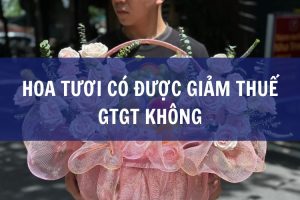 hoa tươi có được giảm thuế gtgt không