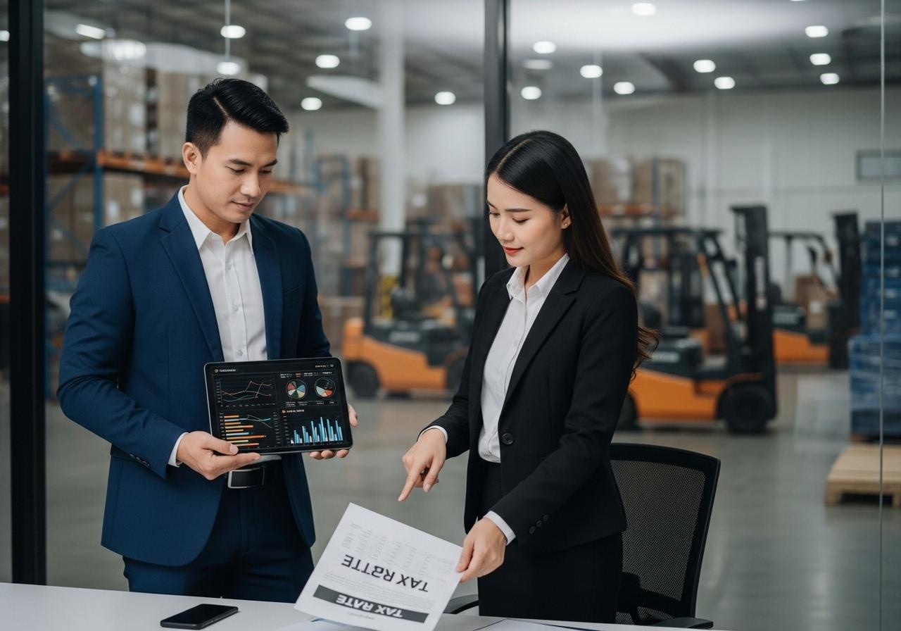 dịch vụ bốc xếp thuế suất bao nhiêu