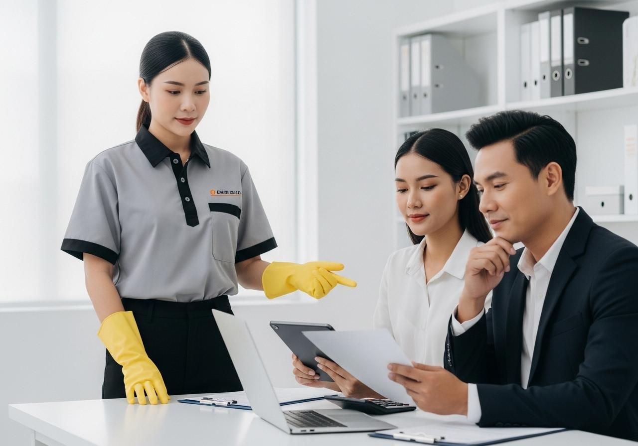 dịch vụ dọn vệ sinh thuế suất bao nhiêu