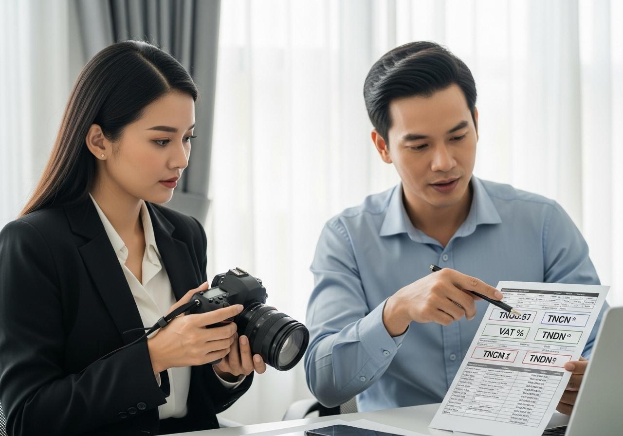 dịch vụ quay phim chụp ảnh thuế suất bao nhiêu