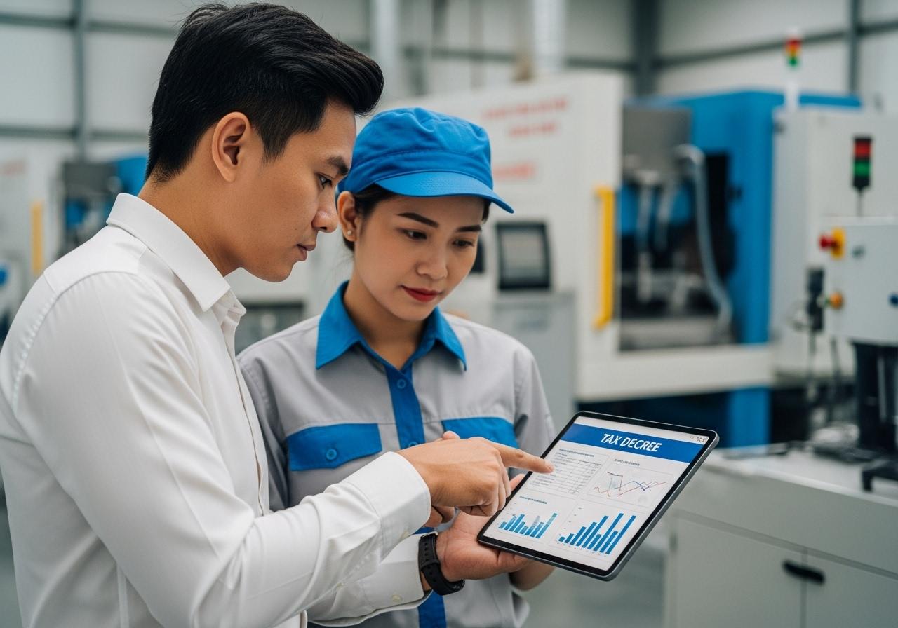 gia công sơn tĩnh điện thuế suất bao nhiêu