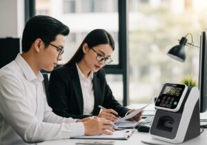 máy chấm công thuế suất bao nhiêu