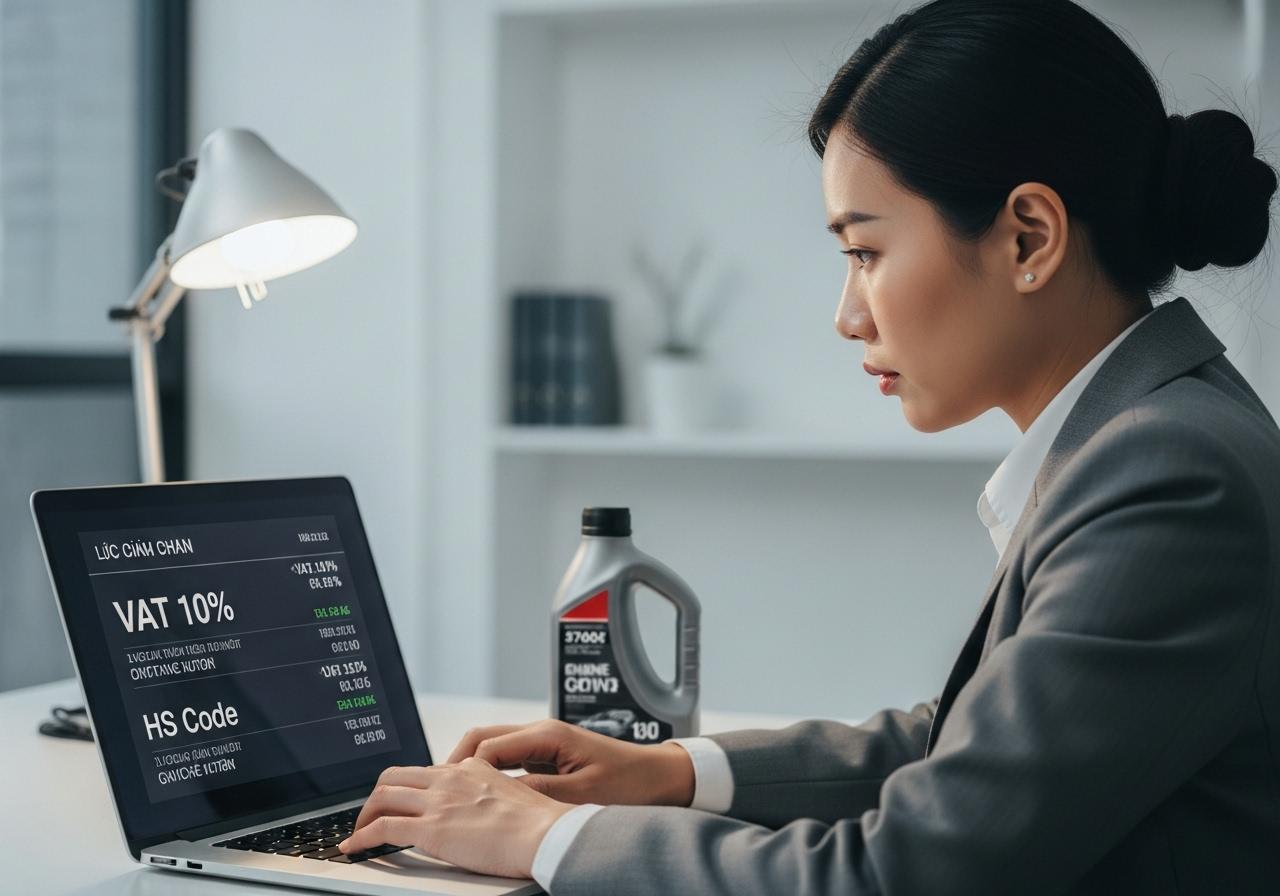 nước làm mát động cơ thuế suất bao nhiêu