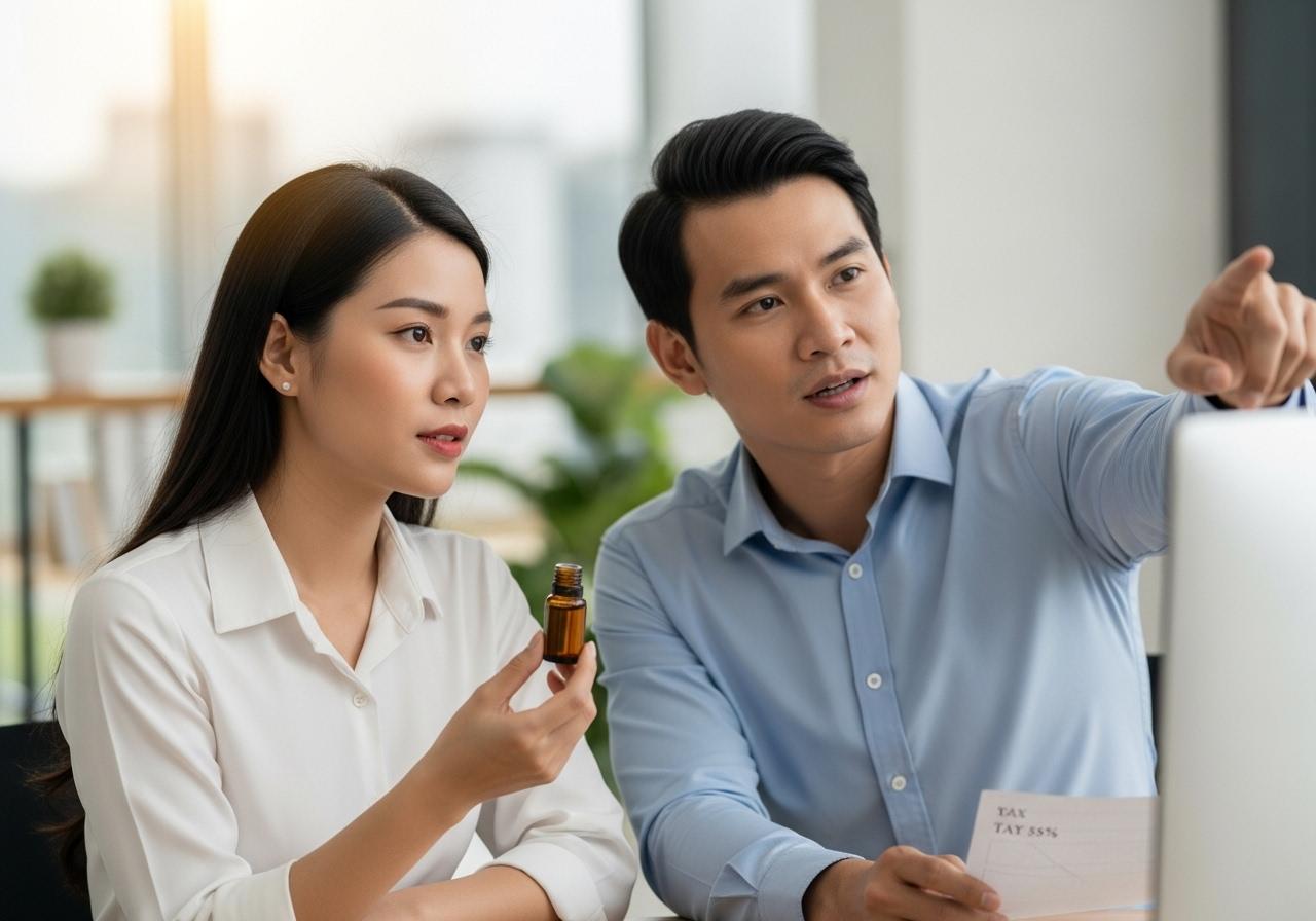 tinh dầu tràm thuế suất bao nhiêu