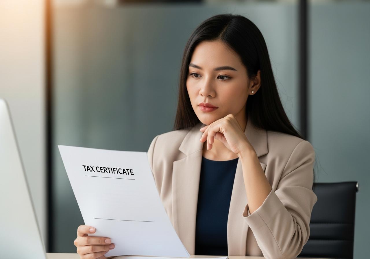 giấy chứng nhận đăng ký thuế