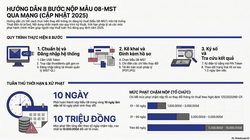 8 Bước Nộp Mẫu 08 Qua Mạng Online
