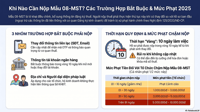 Khi nào phải nộp Mẫu 08-MST