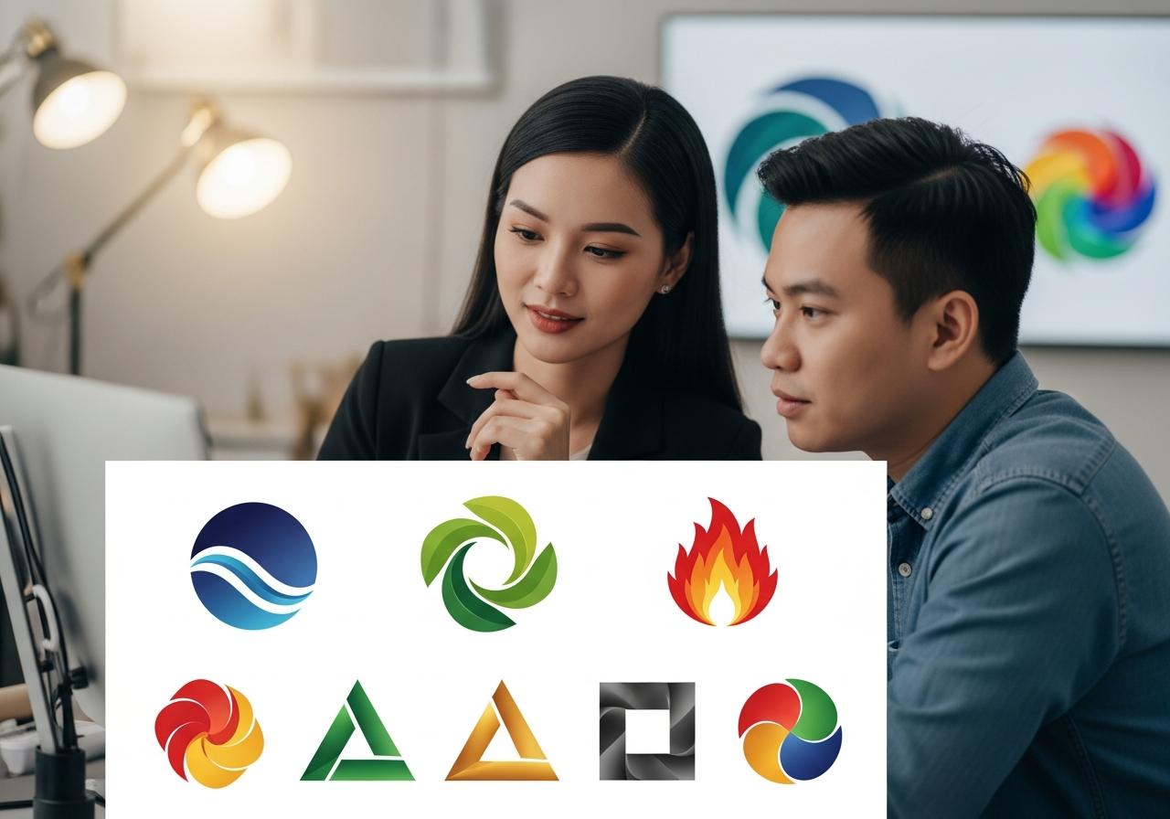 Hướng dẫn chi tiết cách chọn màu sắc và hình dáng logo cho từng bản mệnh