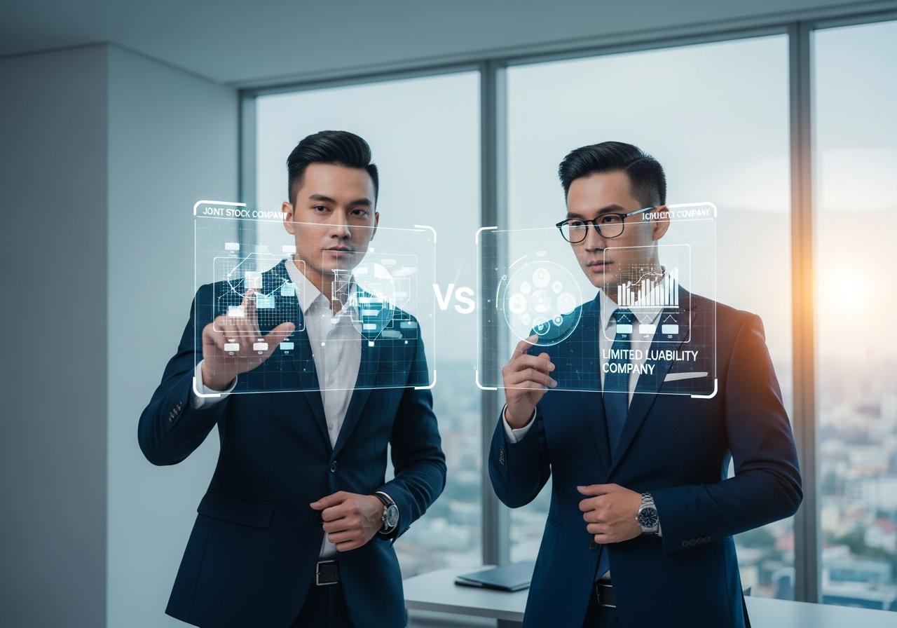 so sánh công ty cổ phần và công ty trách nhiệm hữu hạn