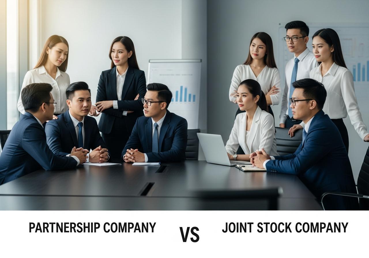 so sánh công ty hợp danh và công ty cổ phần