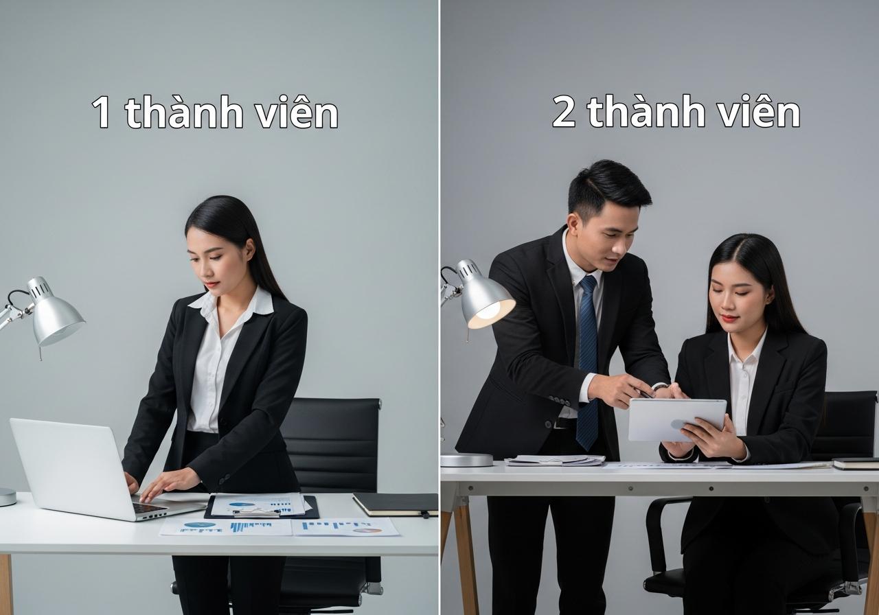 Tiêu chí 1: Số lượng thành viên góp vốn