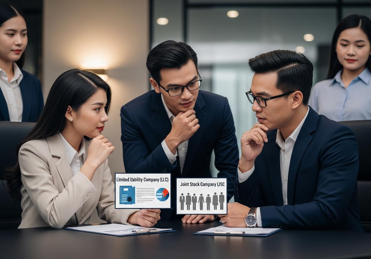 so sánh công ty tnhh 2 thành viên và công ty cổ phần