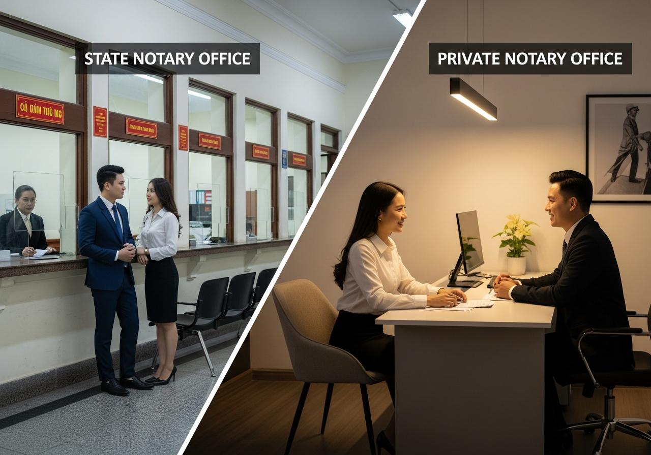 Nên Chọn Công Chứng Nhà Nước Hay Tư Nhân? Ưu và Nhược Điểm Cần Biết