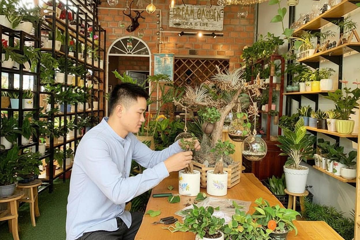 6 Bước cốt lõi để mở cửa hàng kinh doanh cây cảnh cho người mới
