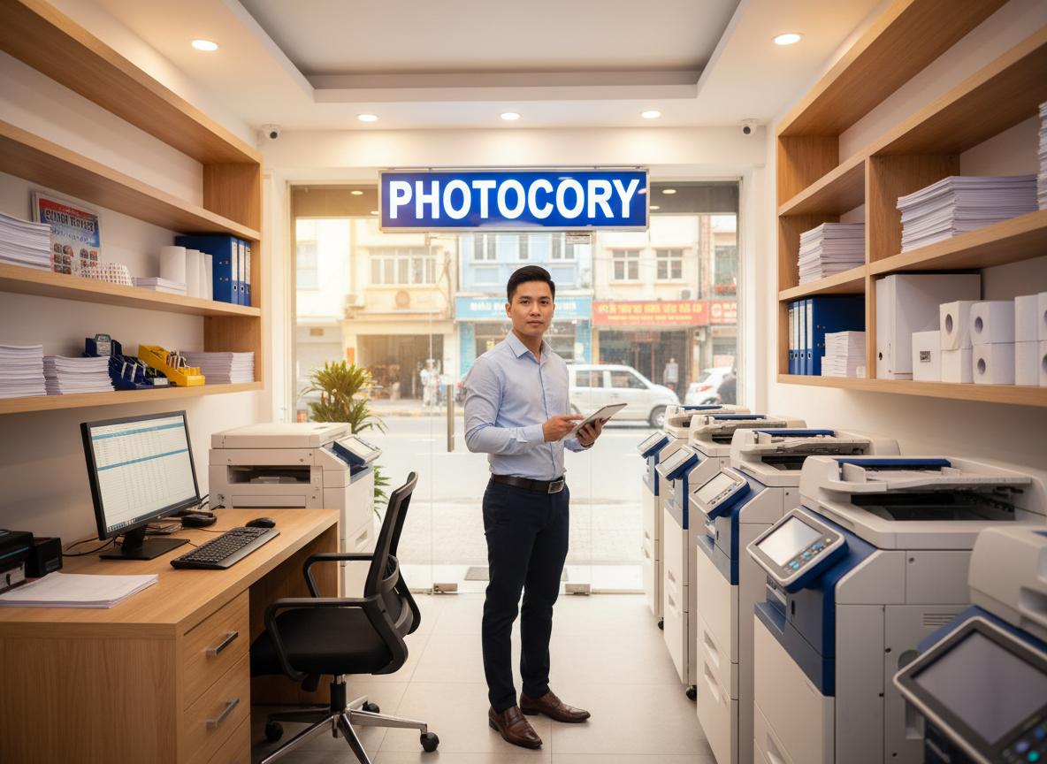 mở tiệm photocopy cần bao nhiêu vốn