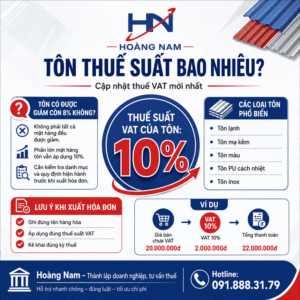 Tôn Thuế Suất Bao Nhiêu