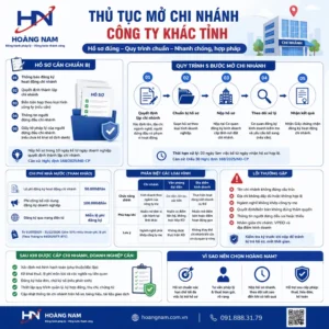 Thủ tục mở chi nhánh công ty khác tỉnh: chuẩn bị hồ sơ, nộp ở đâu và cần lưu ý gì?