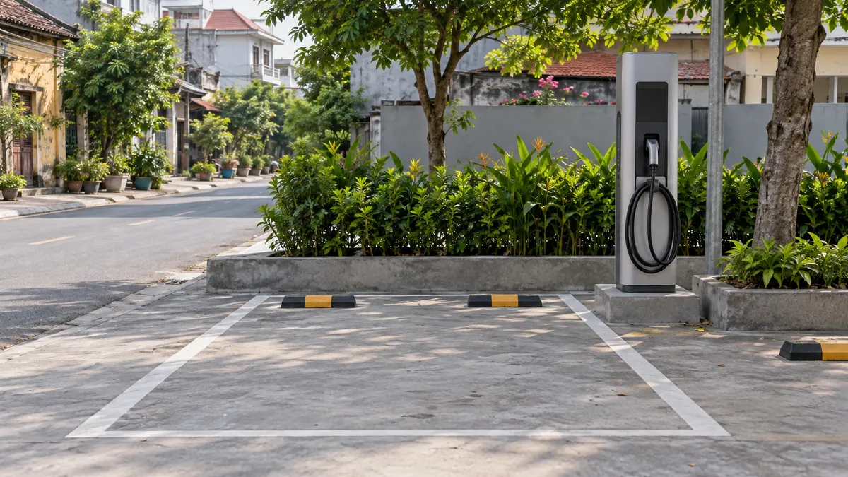 chi phí mở trạm sạc VinFast với trụ sạc nhanh DC